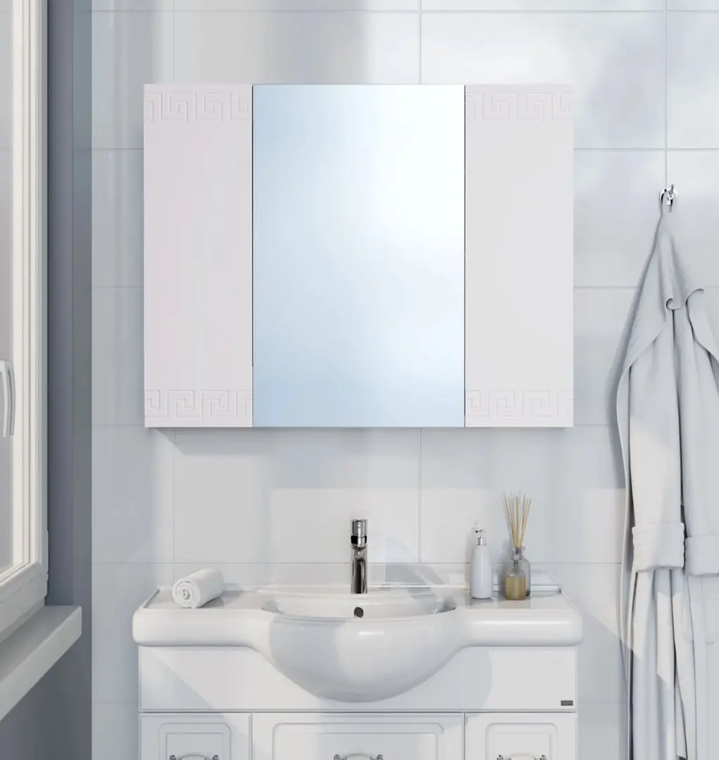 Dulap cu oglinda Supraten Versailles 100 (White)