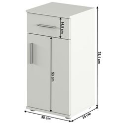 Шкаф Tempo Kondela Lessy 03 (White Matt) Thumb