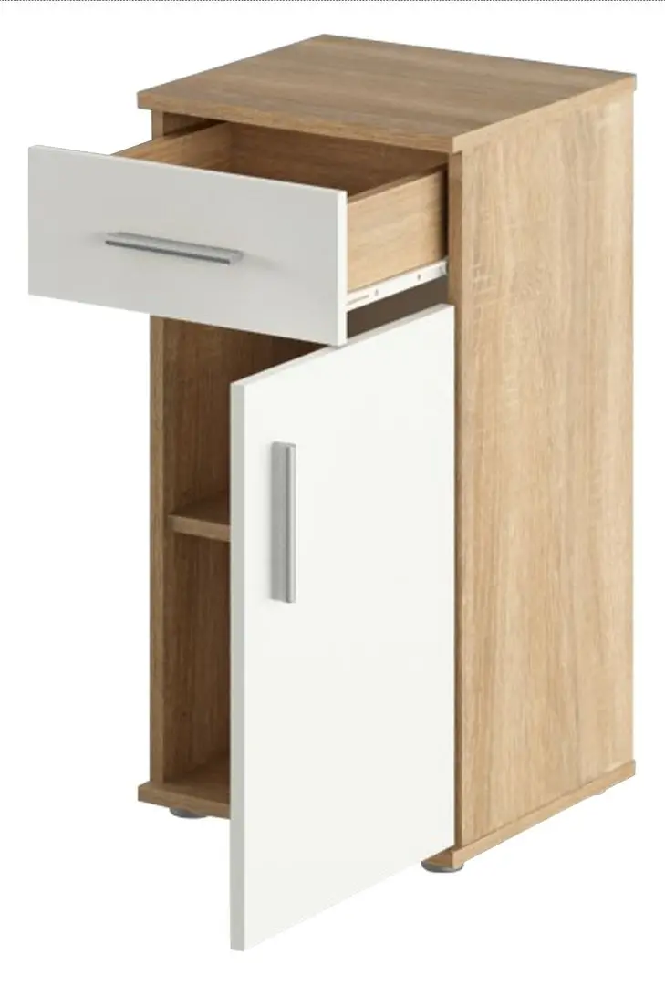 Dulap Tempo Kondela Lessy New 03 (Sonoma Oak/White Matt)