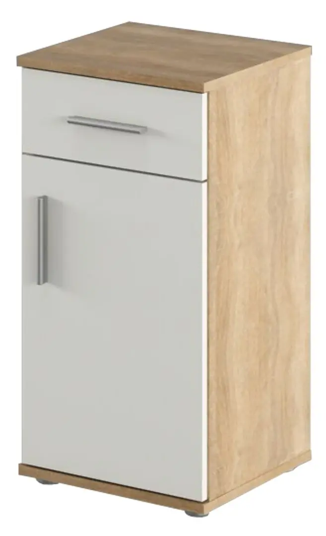 Dulap Tempo Kondela Lessy New 03 (Sonoma Oak/White Matt)