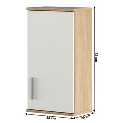 Dulap Tempo Kondela Lessy New 04 (Sonoma Oak/White Matt) Thumb