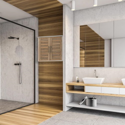 Шкаф навесной Tendance Stockholm 9903306 (White/Natural)