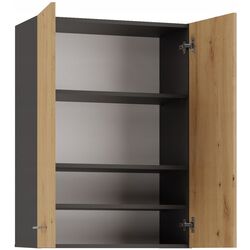 Dulap suspendat TopEshop Pola Mini DD (Anthracite/Artisan Oak) Thumb