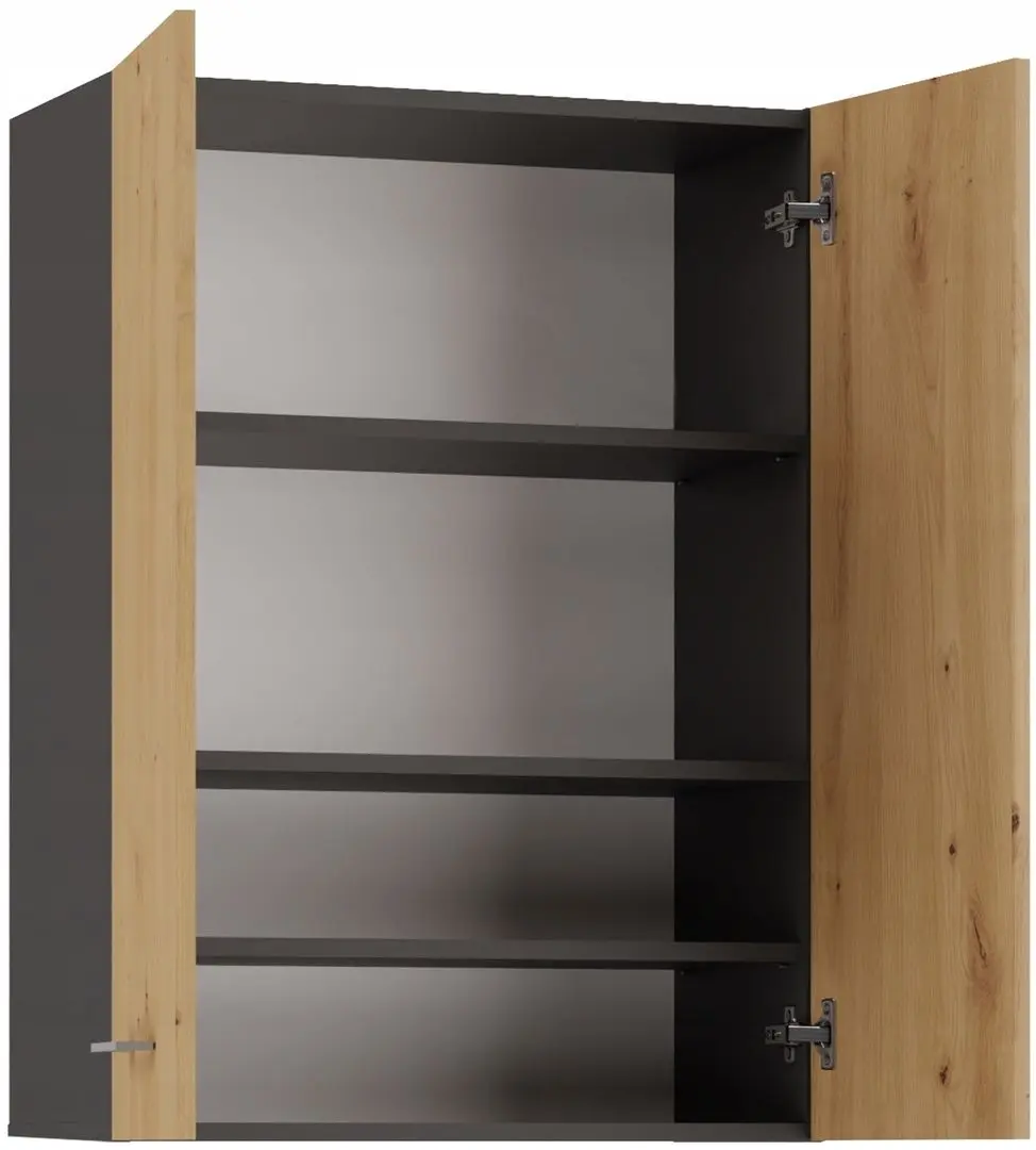 Dulap suspendat TopEshop Pola Mini DD (Anthracite/Artisan Oak)