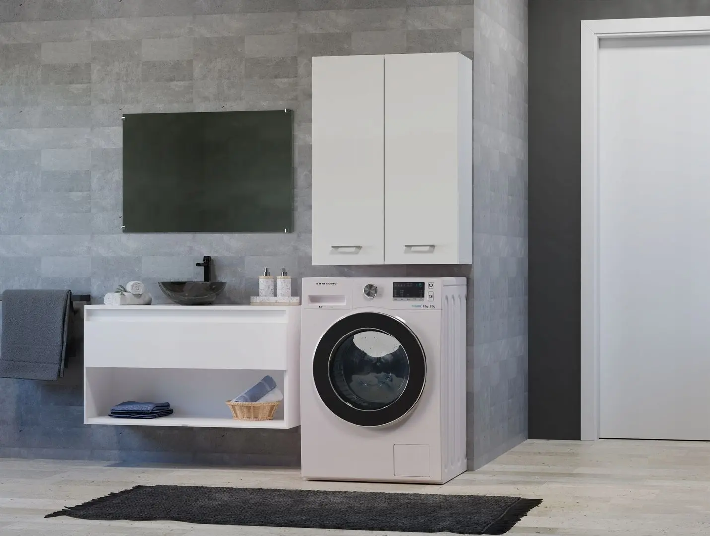 Шкаф навесной TopEshop Pola Mini DD (White)