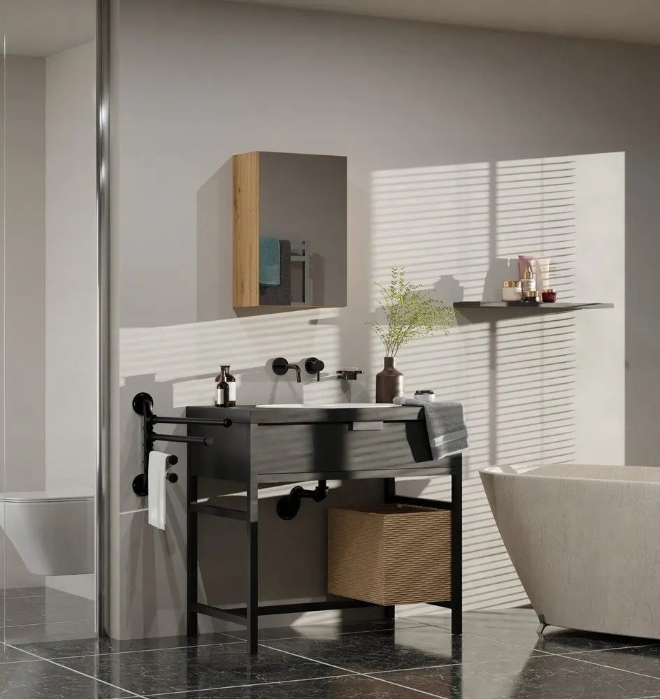 Шкаф с зеркалом TopEshop Pola 1D (Artisan Oak)