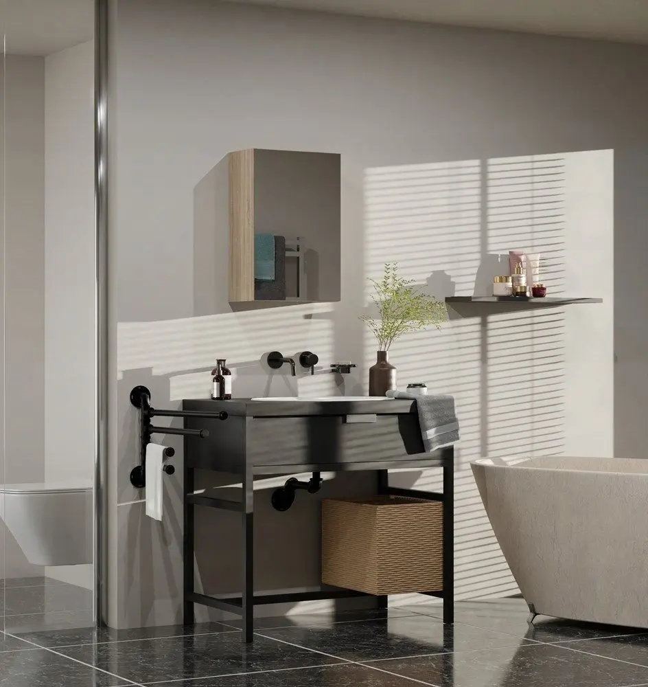 Шкаф с зеркалом TopEshop Pola 1D (Sonoma Oak)