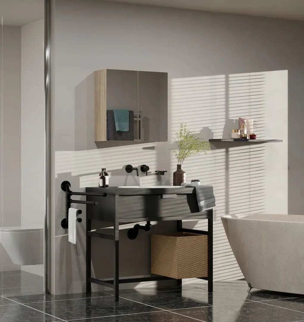 Шкаф с зеркалом TopEshop Pola 2D (Sonoma Oak)