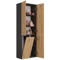 Dulap TopEshop Nel DD 1K (Anthracite/Artisan Oak) Thumb