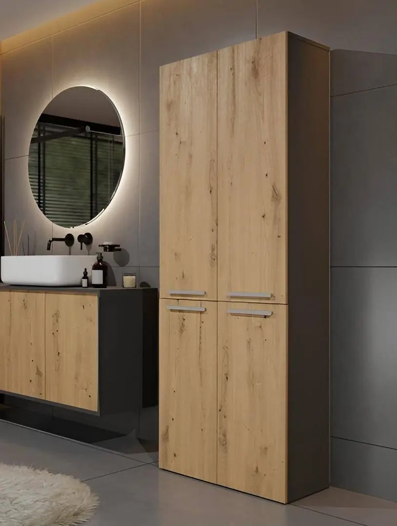 Dulap TopEshop Nel DD 1K (Anthracite/Artisan Oak)