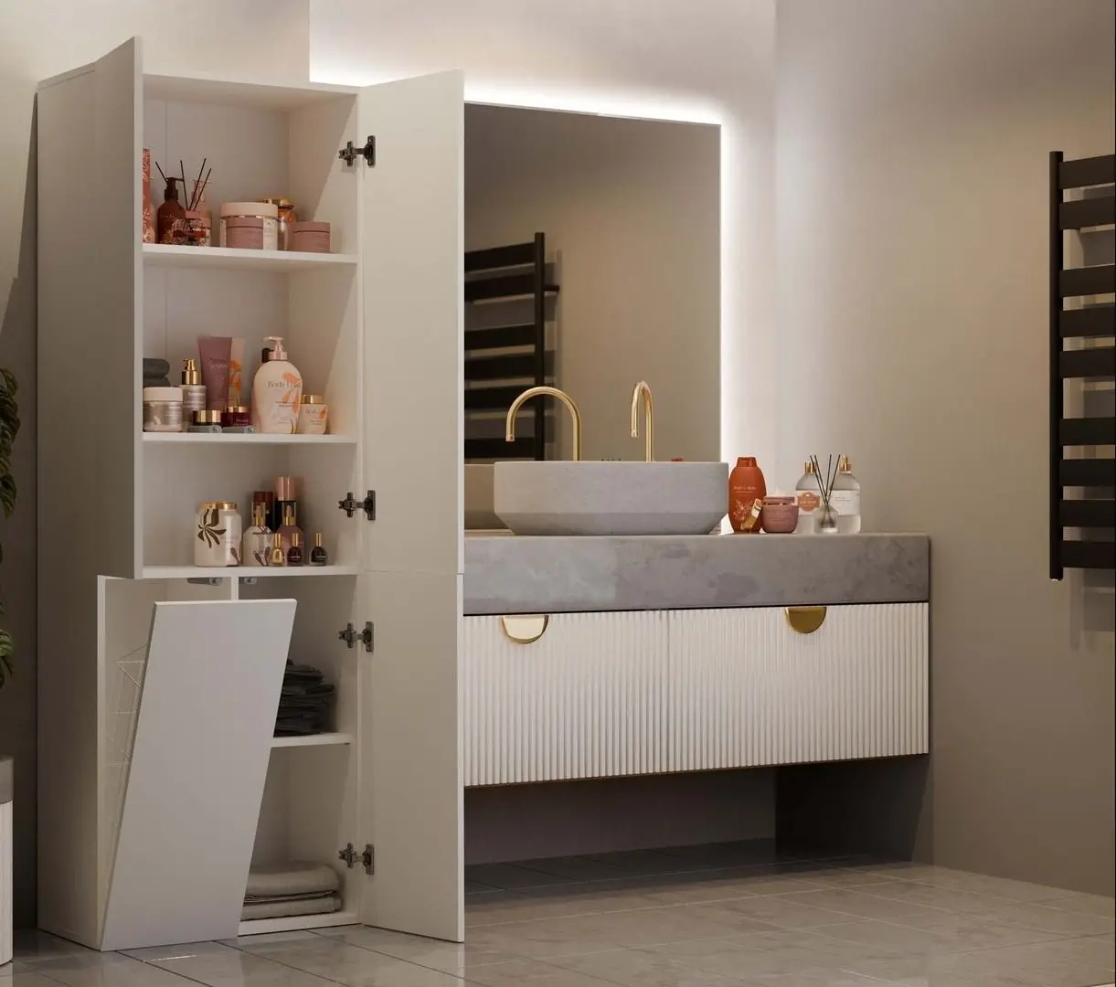 Шкаф TopEshop Nel DD 1K (Cashmere)