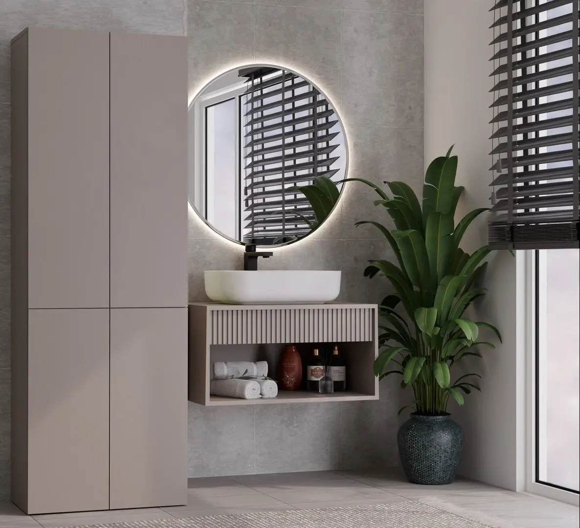 Шкаф TopEshop Nel DD 1K (Clay)