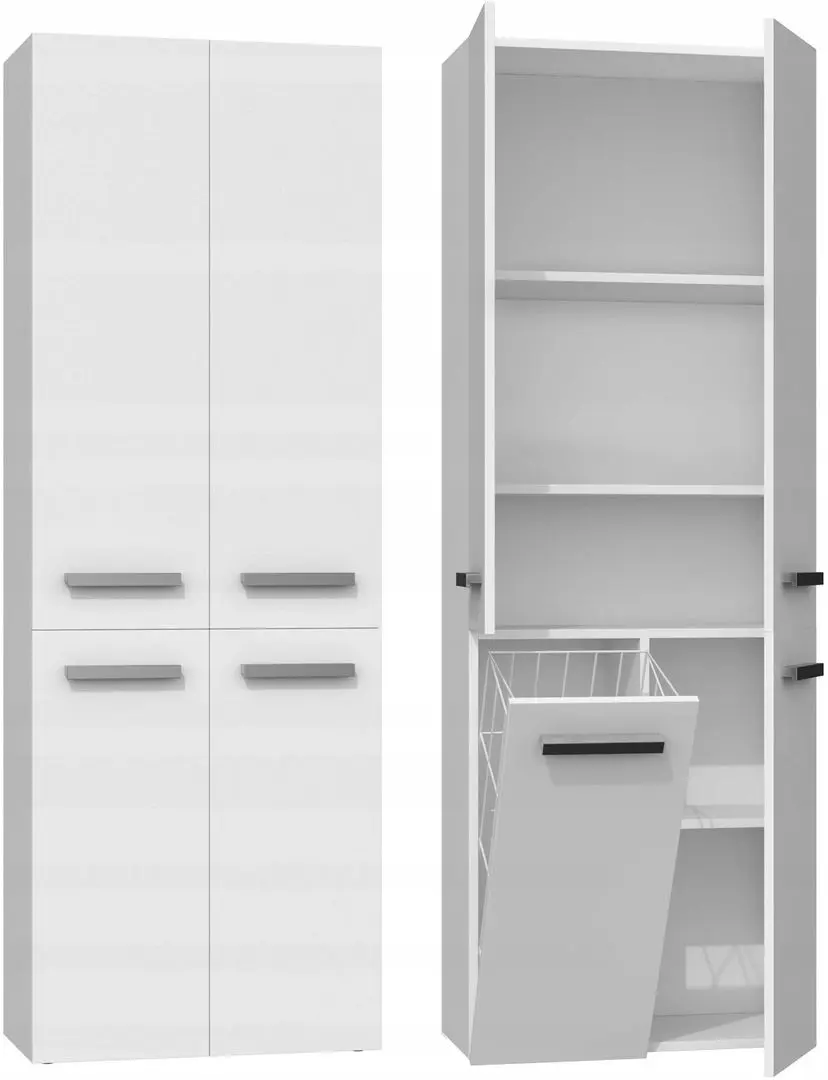 Шкаф TopEshop Nel DD 1K (White Matt)