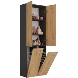 Dulap TopEshop Nel DD 2K (Anthracite/Artisan Oak) Thumb