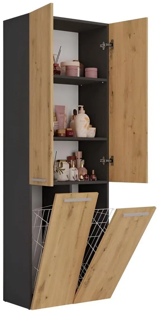 Dulap TopEshop Nel DD 2K (Anthracite/Artisan Oak)