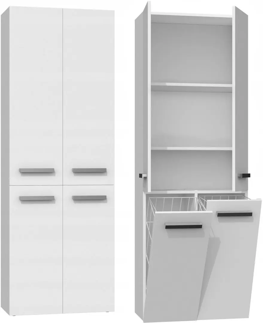 Шкаф TopEshop Nel DD 2K (White Matt)