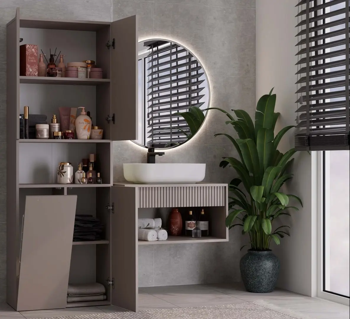 Шкаф TopEshop Nel DK 1K (Clay)