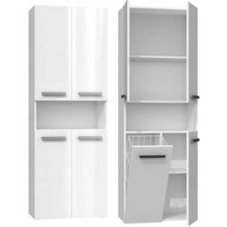 Шкаф TopEshop Nel DK 1K (White Gloss) Thumb