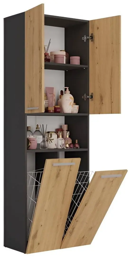 Dulap TopEshop Nel DK 2K (Anthracite/Artisan Oak)