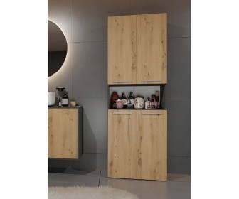 Dulap TopEshop Nel DK 2K (Anthracite/Artisan Oak)