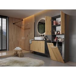 Dulap TopEshop Nel DK 2K (Anthracite/Artisan Oak) Thumb