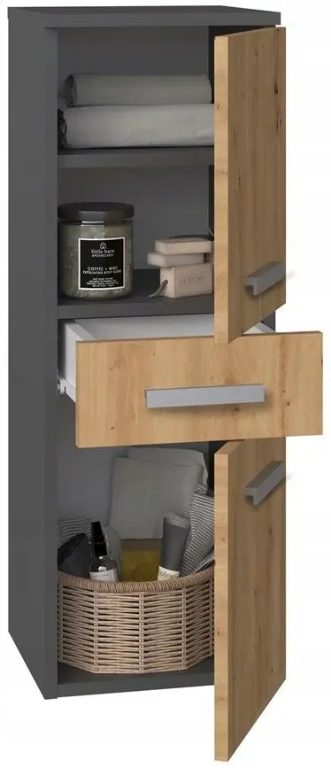 Шкаф TopEshop Nel V DDS (Anthracite/Artisan Oak)