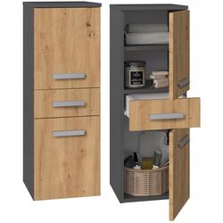 Шкаф TopEshop Nel V DDS (Anthracite/Artisan Oak) Thumb