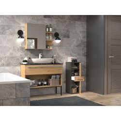 Шкаф TopEshop Nel V DDS (Anthracite/Artisan Oak) Thumb