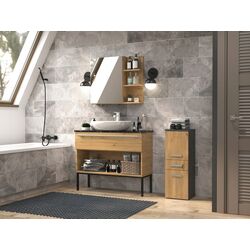 Шкаф TopEshop Nel V DDS (Anthracite/Artisan Oak) Thumb