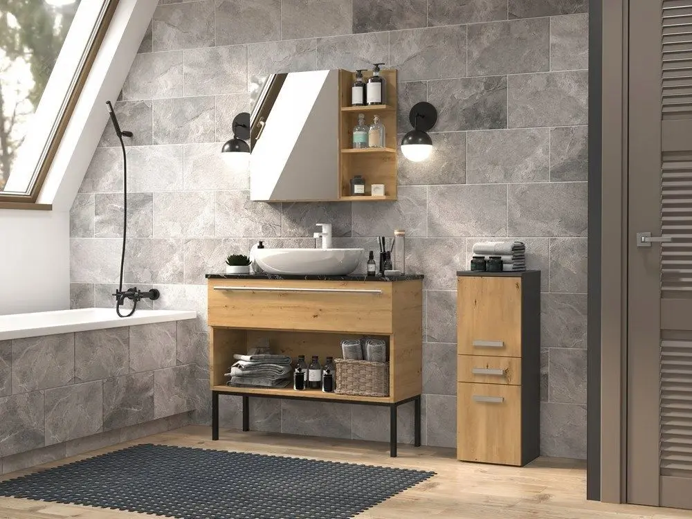 Шкаф TopEshop Nel V DDS (Anthracite/Artisan Oak)