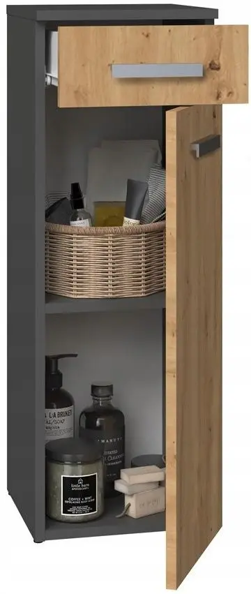 Шкаф TopEshop Nel V DS (Anthracite/Artisan Oak)