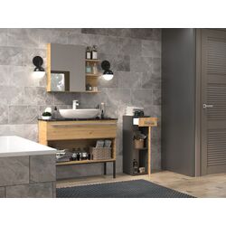 Шкаф TopEshop Nel V DS (Anthracite/Artisan Oak) Thumb