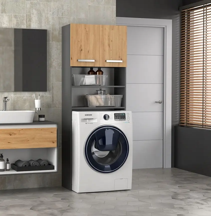 Dulap TopEshop Pola DK (Anthracite/Artisan Oak)