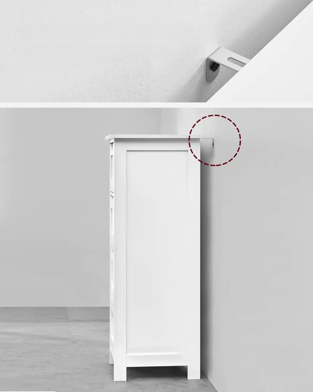 Comoda Vasagle LHC40W (White)