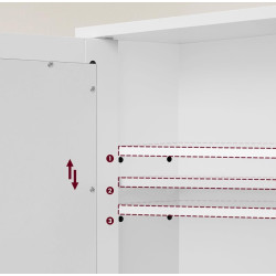 Dulap cu oglinda Vasagle LHC002 (White) Thumb