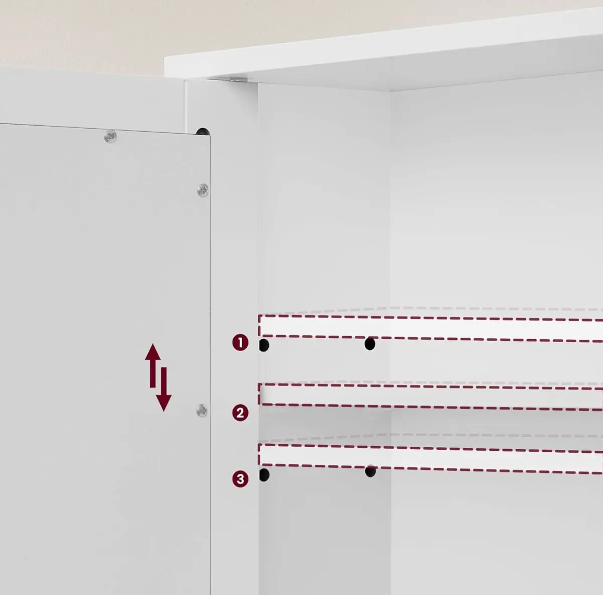 Dulap cu oglinda Vasagle LHC002 (White)