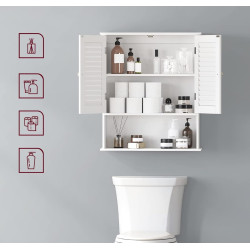 Dulap Vasagle BBC27WT (White) Thumb