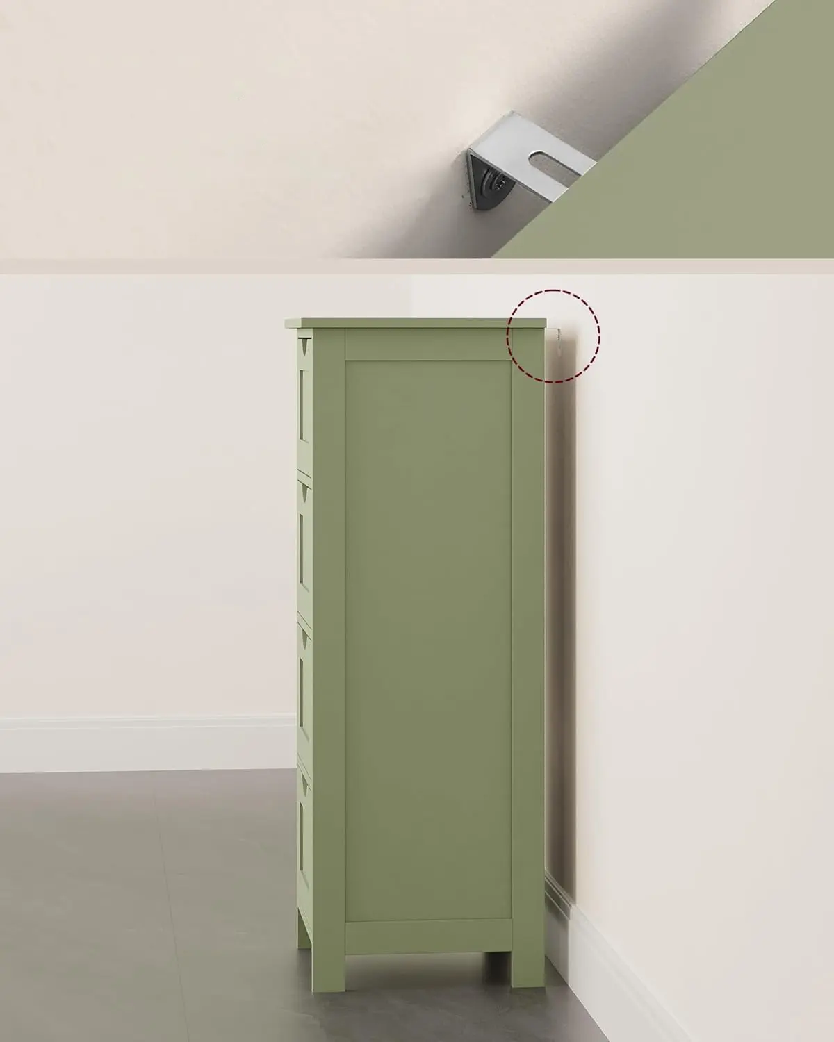 Dulap mic Vasagle LHC040C02 (Laurel Green) - 4