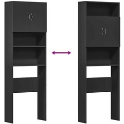 Dulap pentru masina de spalat VidaXL 862390 (Black) Thumb