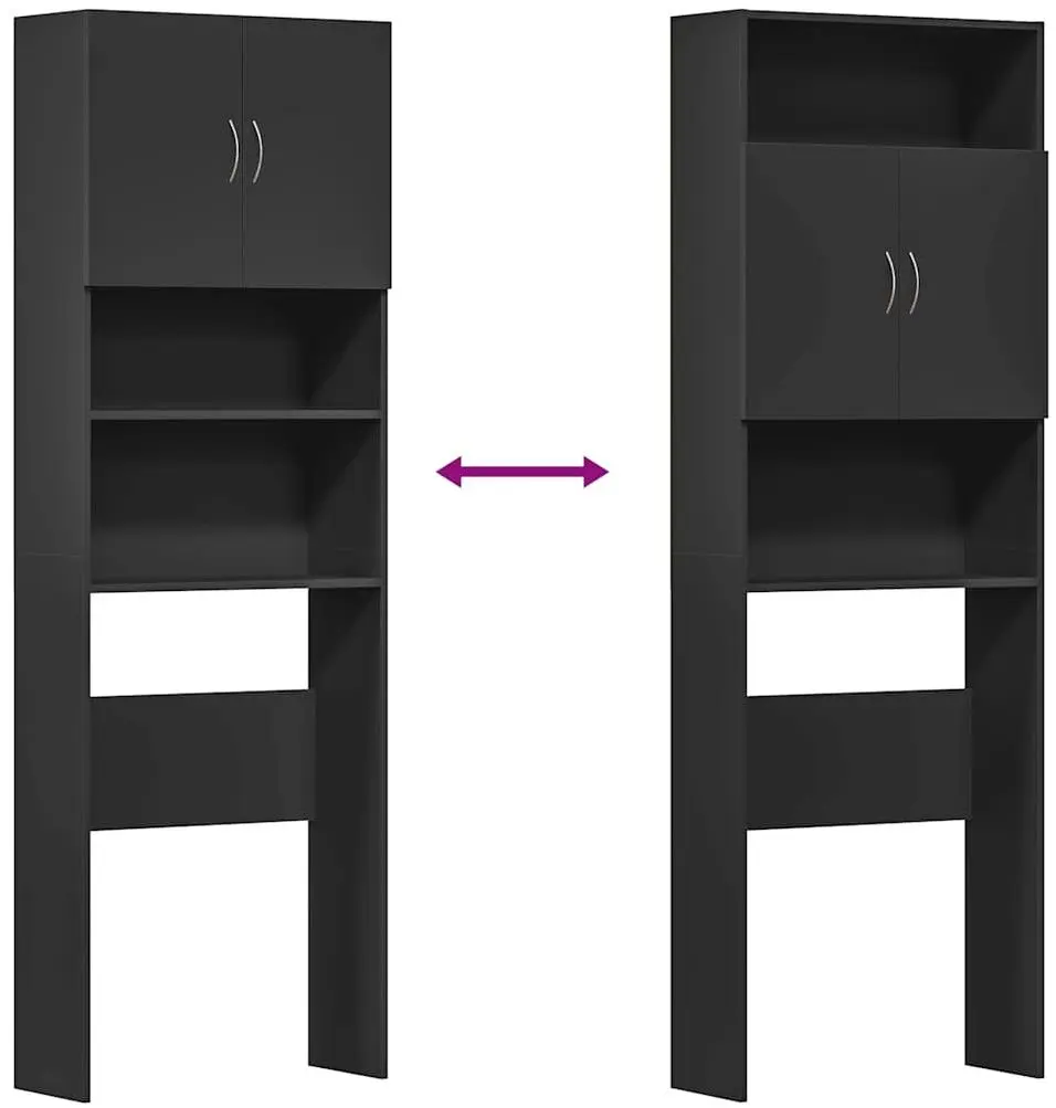 Dulap pentru masina de spalat VidaXL 862390 (Black)