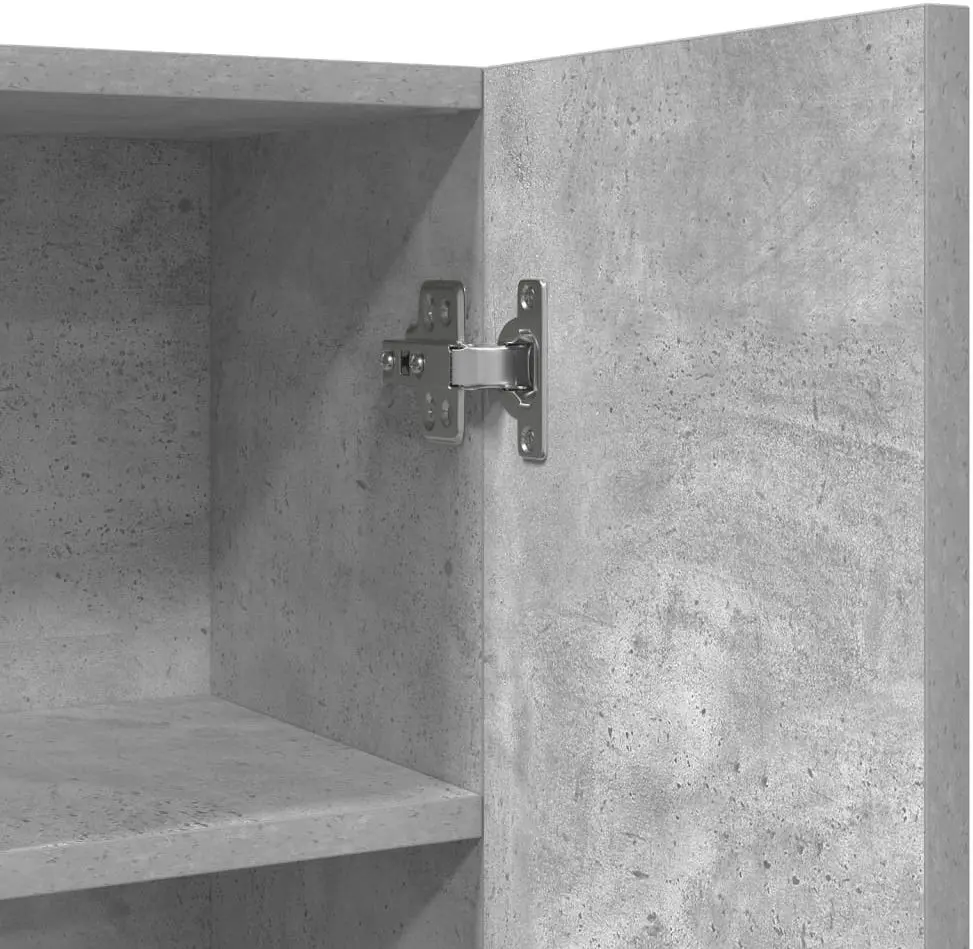 Шкаф-надставка VidaXL 856636 (Concrete Grey)