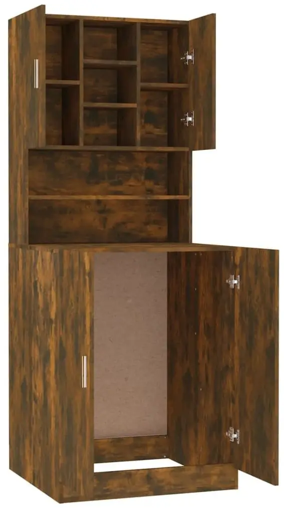 Шкаф VidaXL 3120182 (Smoked Oak)