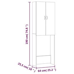 Dulap VidaXL 808414 (Black) Thumb