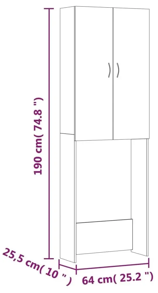 Dulap VidaXL 808414 (Black)