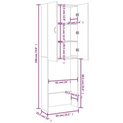 Dulap VidaXL 808416 (Sonoma Oak) Thumb