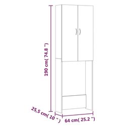 Dulap VidaXL 808417 (Grey) Thumb