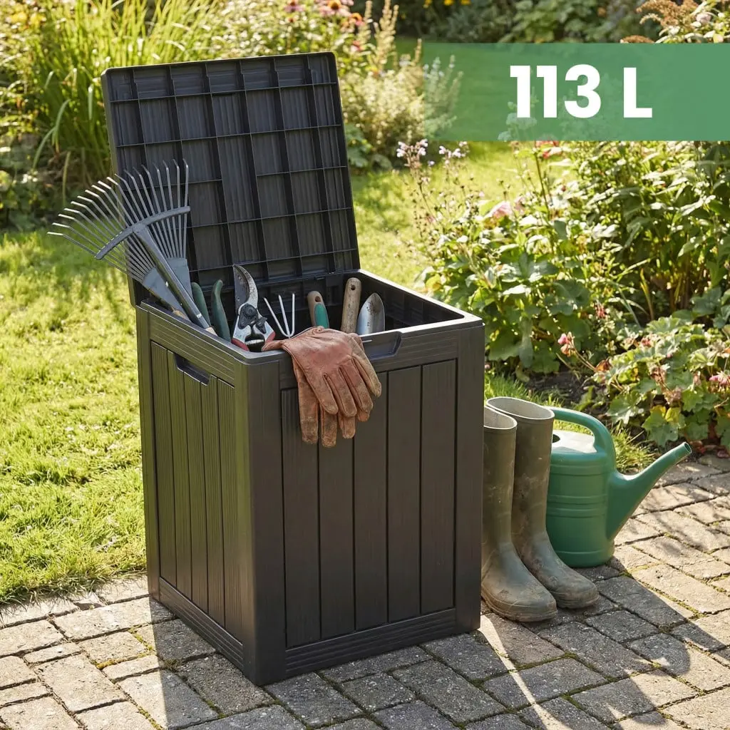 Lada depozitare de gradina Akord 113L (Black) - 2