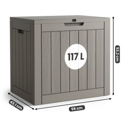 Lada depozitare de gradina Akord 117L (Gray) Thumb