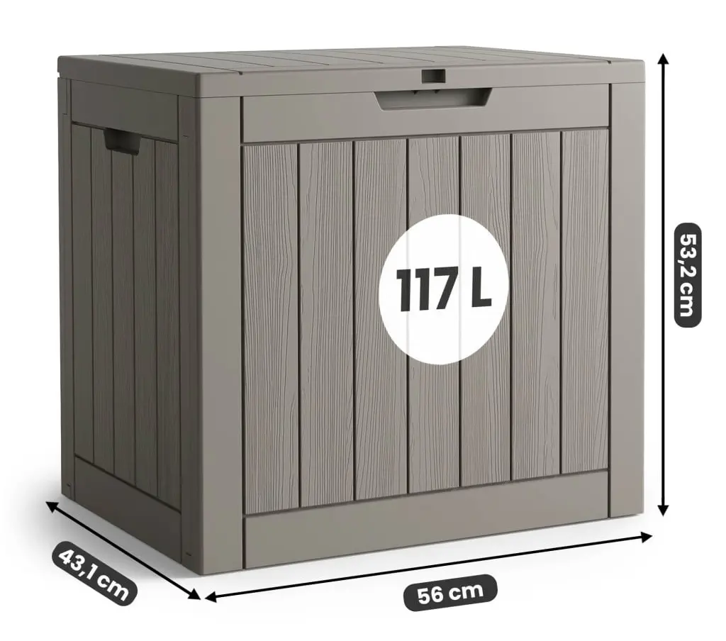 Lada depozitare de gradina Akord 117L (Gray) - 4