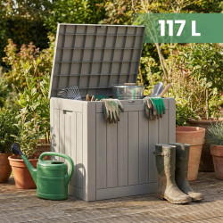 Lada depozitare de gradina Akord 117L (Gray) Thumb